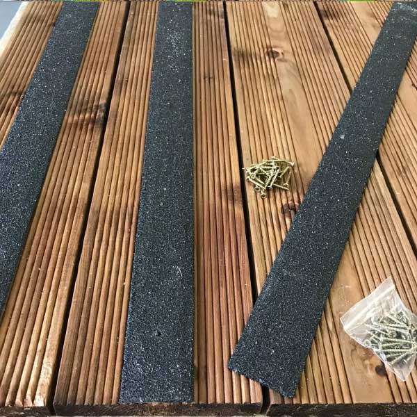 50mm Pre Drilled Non Slip GRP Decking Strips For Slippery Decking