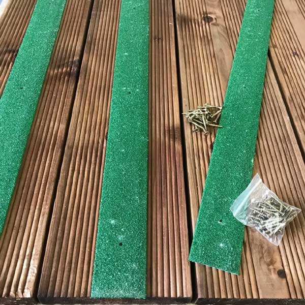 50mm Pre Drilled Non Slip GRP Decking Strips For Slippery Decking