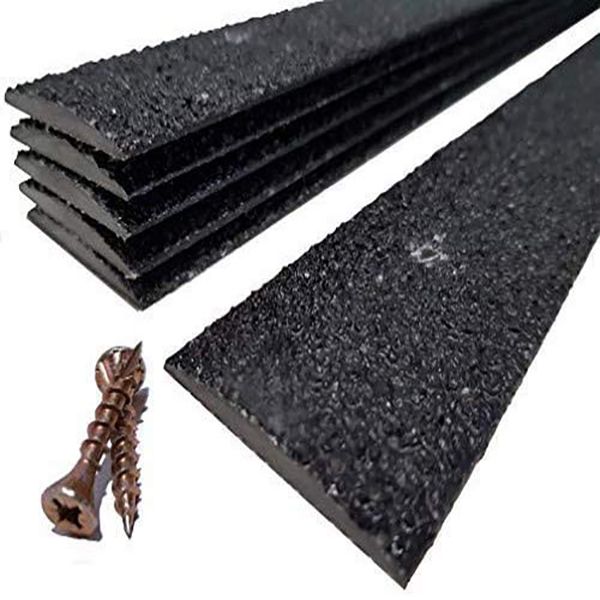 Anti Slip Decking Strip 90mm Medium Grit For Wooden Decks - Black