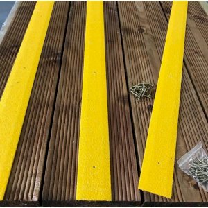 Anti Slip Heavy Duty GRP Decking Strips 50mm Width 