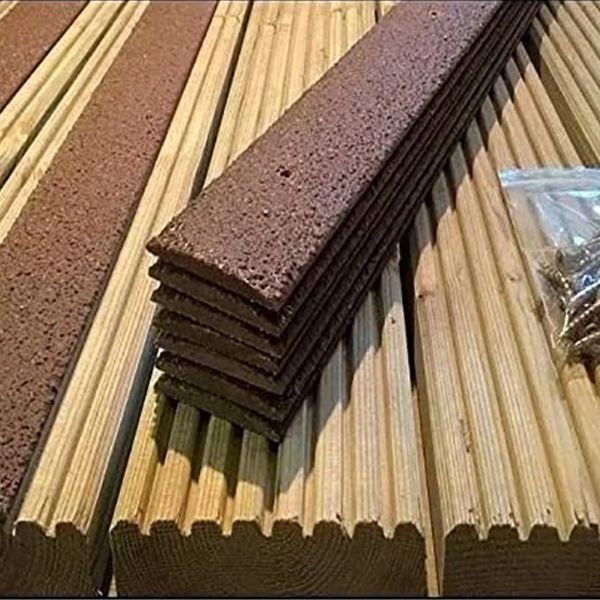 Brown Anti Slip Heavy Duty GRP Decking Strips 50mm Width 