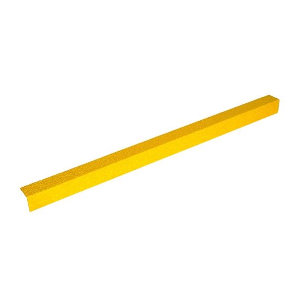 Medium Grit Stair Nosing Cover 70mm x 30mm Anti-Slip -  Yellow