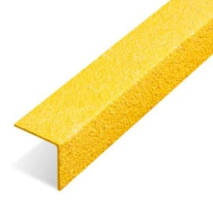 Yellow GRP Stair Nosing Cover Non Slip